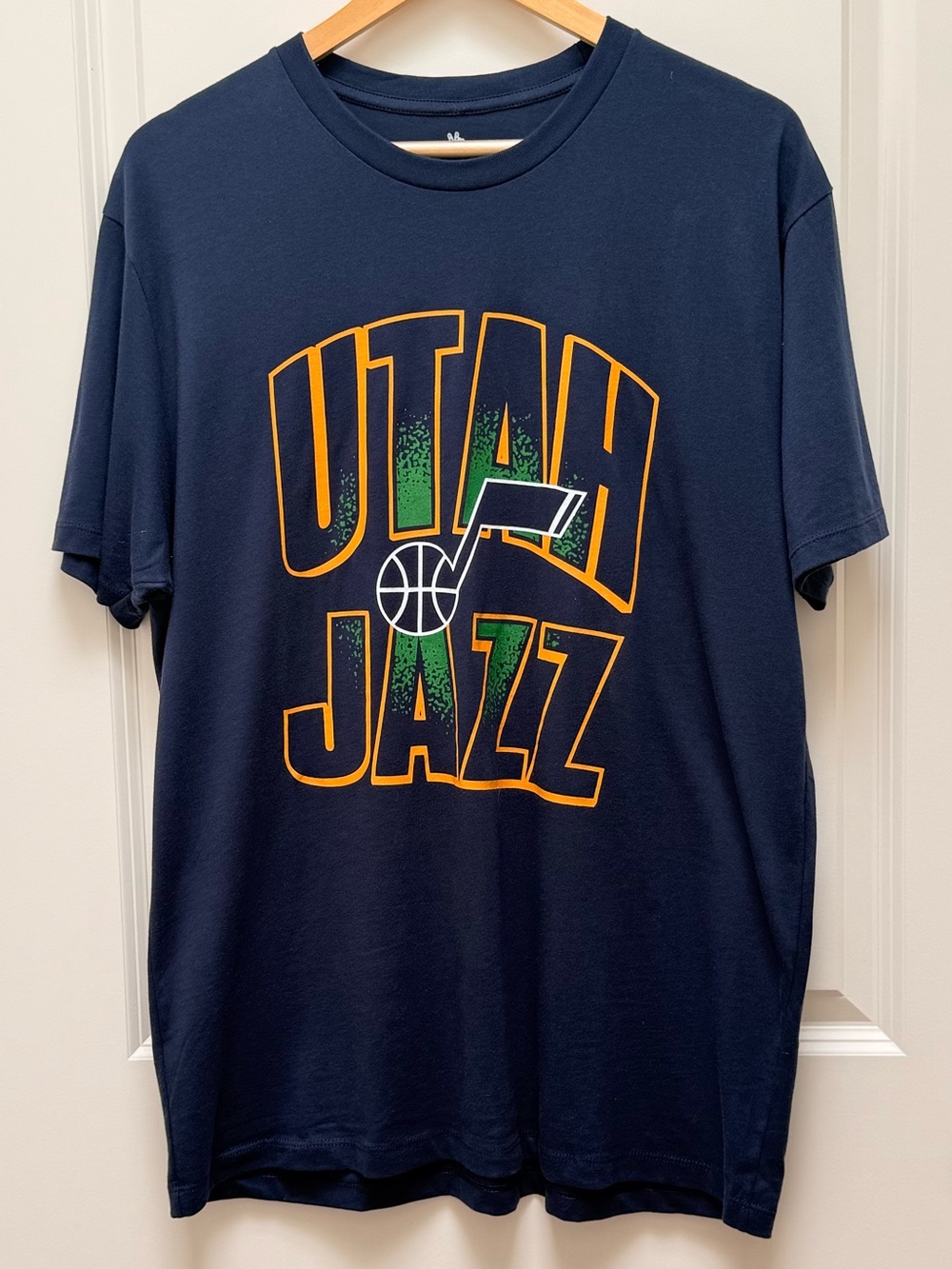 Junk Food Clothing Utah Jazz NBA Basketball Team Short Sleeve T-Shirt Size L